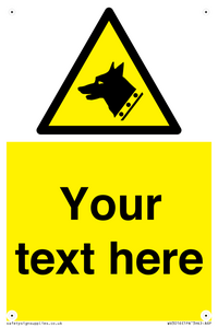 Custom Warning: Guard dog